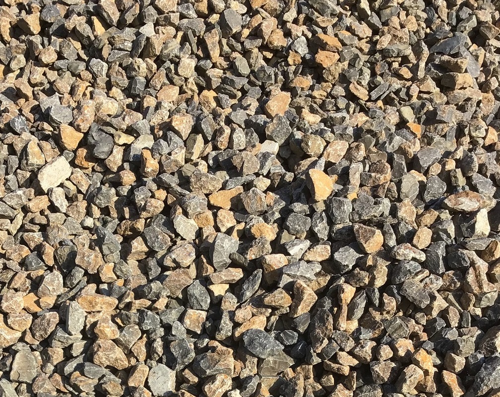 Grobschotter aus Muschelkalk graubraun 30-60 mm
